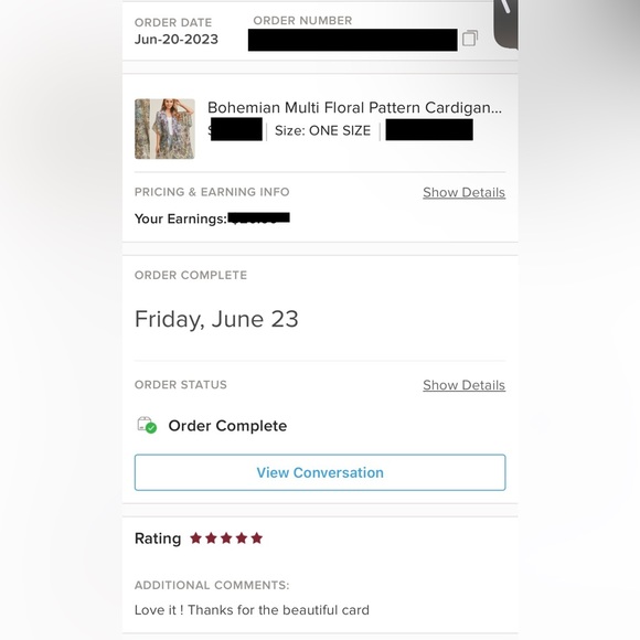 Bohemian Multi Floral Pattern Cardigan Kimono Coverup - Picture 13 of 14